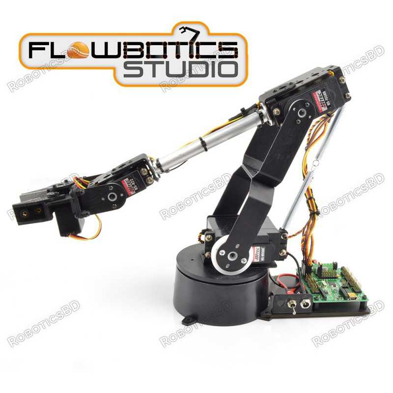 Lynxmotion AL5D 4DOF Robotic Arm SSC-32U Combo Kit (FlowBotics Studio)