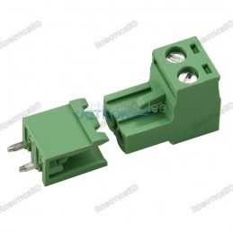 Green L Type 2pin/way 5.08mm Screw Terminal Block Connector 1per 