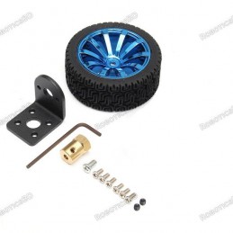 65mm Rubber Wheel with 37GB Motor Mounting Bracket