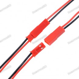 JST connectors (male+female)Pair 95mm