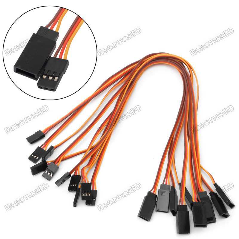  Servo Extension Cable Male to Female 300mm