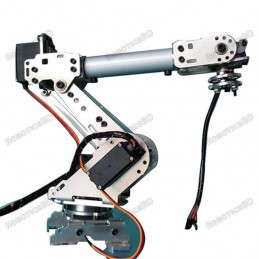 DIY 6DOF Aluminum Robot Arm 6 Axis Rotating Mechanical Robot Arm Kit Robotics Bangladesh