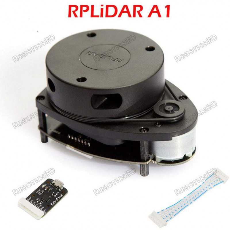 Slamtec RPLIDAR A1 2D 360 Degree 12 Meters LIDAR Sensor Robotics Bangladesh