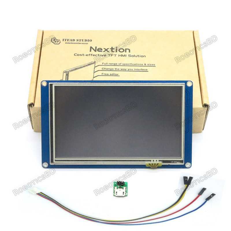 Nextion NX8048T050 - 5.0" LCD TFT HMI Touch Display Robotics Bangladesh