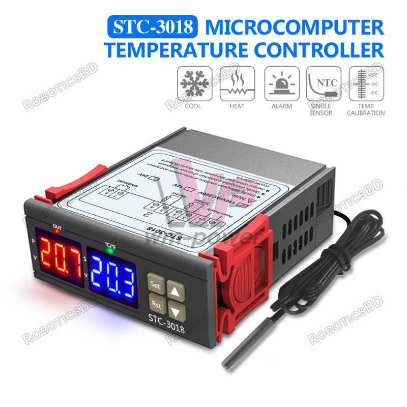 STC-3018 220V 10A Digital Temperature Controller 24V Robotics Bangladesh