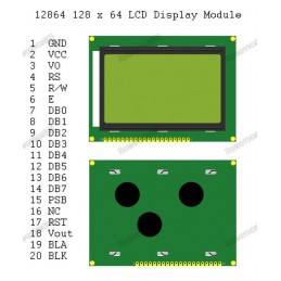 LCD Graphic 128x64 Display ST7920 12864B Robotics Bangladesh