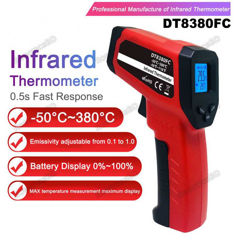 Infrared Temperature Gun Digital Thermometer Robotics Bangladesh
