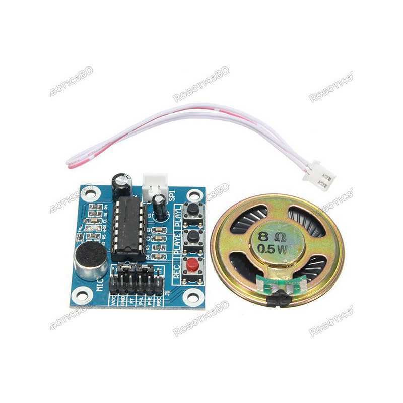 ISD1820 Sound Recorder Voice Recording Module With Microphone & Loudspeaker 