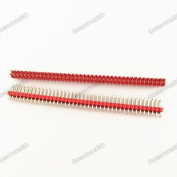 40 Pin 2.54mm Pitch Male Double Row Straight Pin Header Strip Robotics Bangladesh