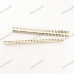 40 Pin 2.54mm Pitch Male Double Row Straight Pin Header Strip Robotics Bangladesh