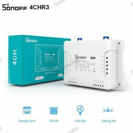 Sonoff 4 Channel R3 Wireless WiFi Smart Switch (10A, 2200 W) Robotics Bangladesh