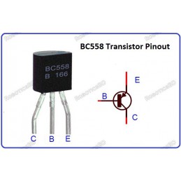BC558 Transistor(PACK OF 5) Robotics Bangladesh