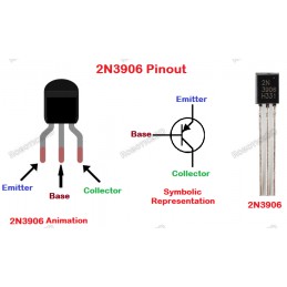 2N3906 PNP Transistor Robotics Bangladesh