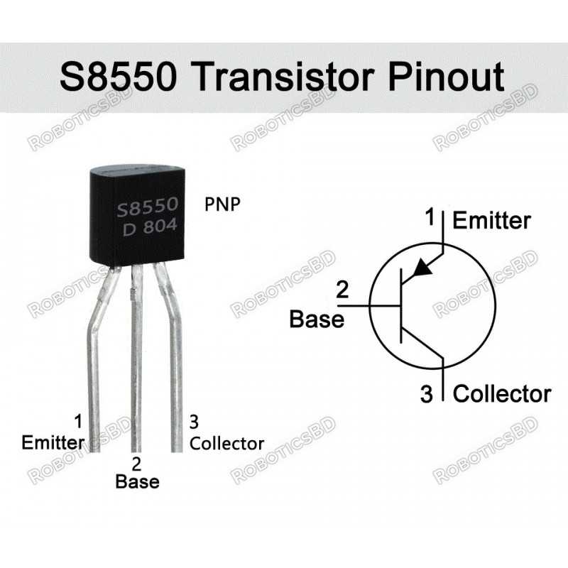 S8550 Transistor(PACK OF 3) Robotics Bangladesh