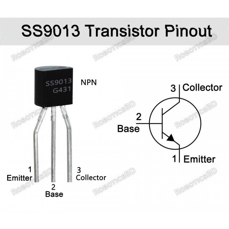 S9013 Transistor(pack of 3) Robotics Bangladesh