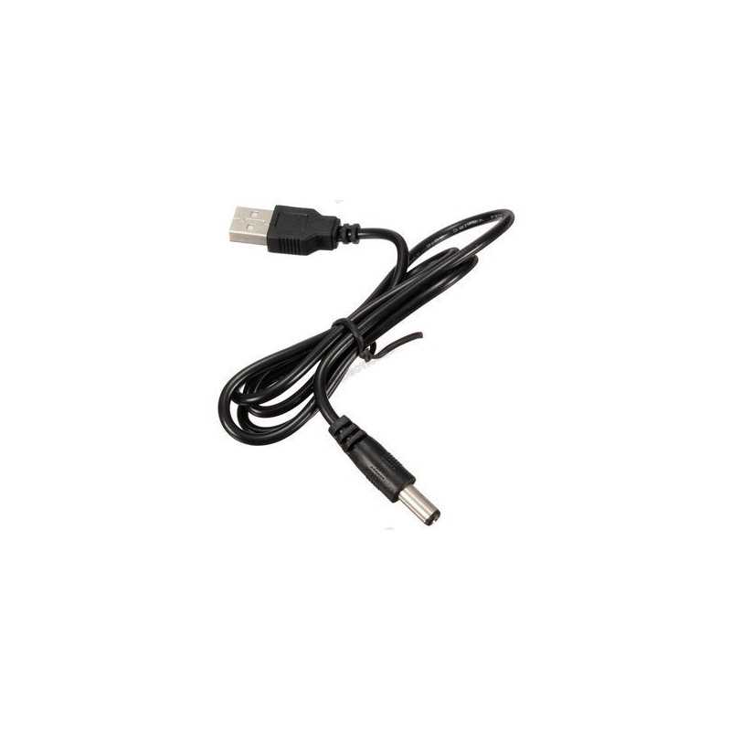 Usb DC 5V 5.5 X 2.5mm Câble de charge USB2.0 Dc5V Prise d