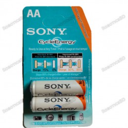 SONY High capacity 1.2V AA rechargeable batteries 4600 mAh (Pair) Robotics Bangladesh
