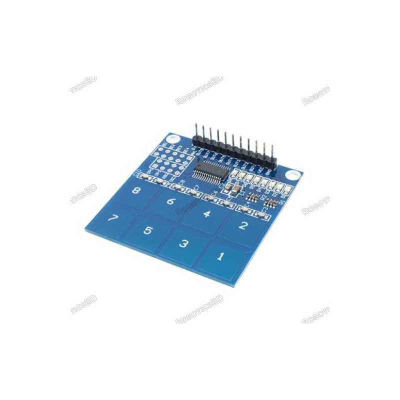 TTP229 8 Channel Digital Capacitive Switch Touch Sensor Module for Arduino Robotics Bangladesh