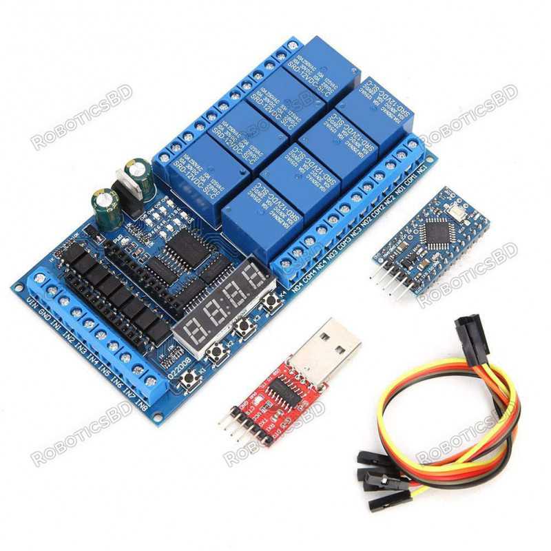 Arduino Pro Mini PLC Relay Board Robotics Bangladesh