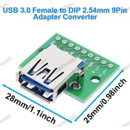 USB3.0 Type A Female to Breadboard & PCB 2.