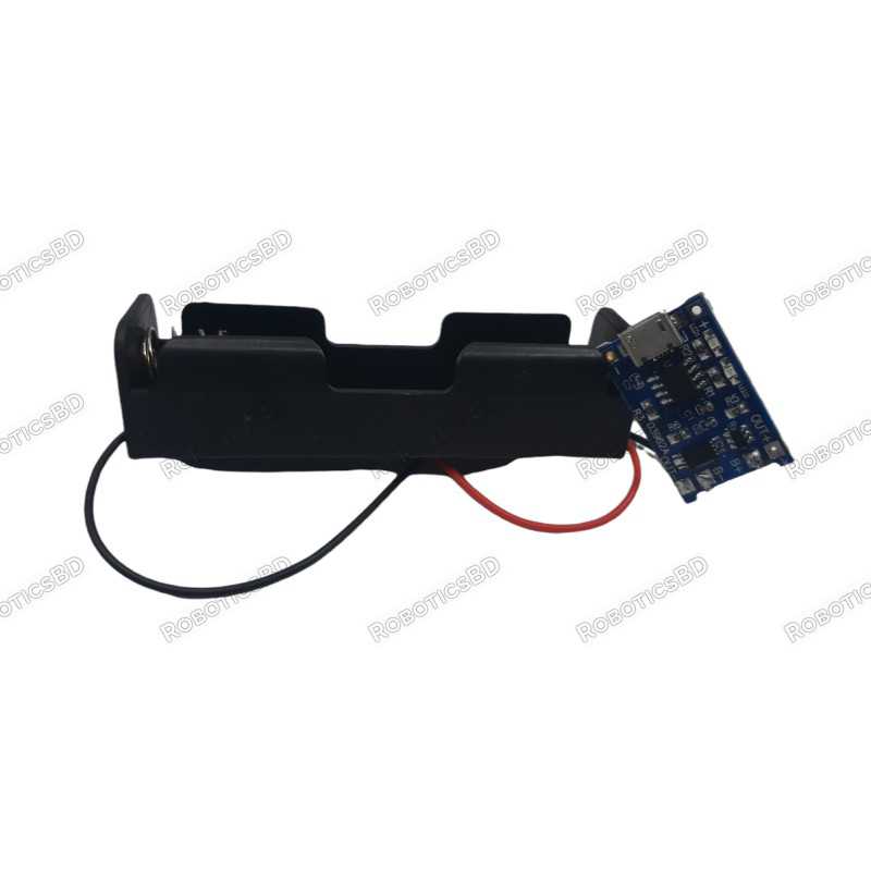 18650 Lithium Battery Charger USB Micro-B Robotics Bangladesh