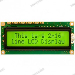 LCD 16x2 Yellow Backlight