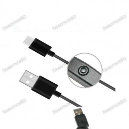 Raspberry Pi Power Cable with On/Off Switch Type C USB Robotics Bangladesh