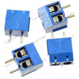 2 Pin Pitch 5.0mm Straight Pin Screw PCB Terminal Block Connector Blue Robotics Bangladesh
