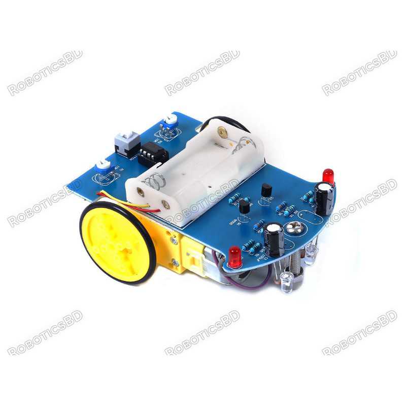 DIY D2-1 Intelligent Line follower/Tracking Smart Car Kit Robotics Bangladesh