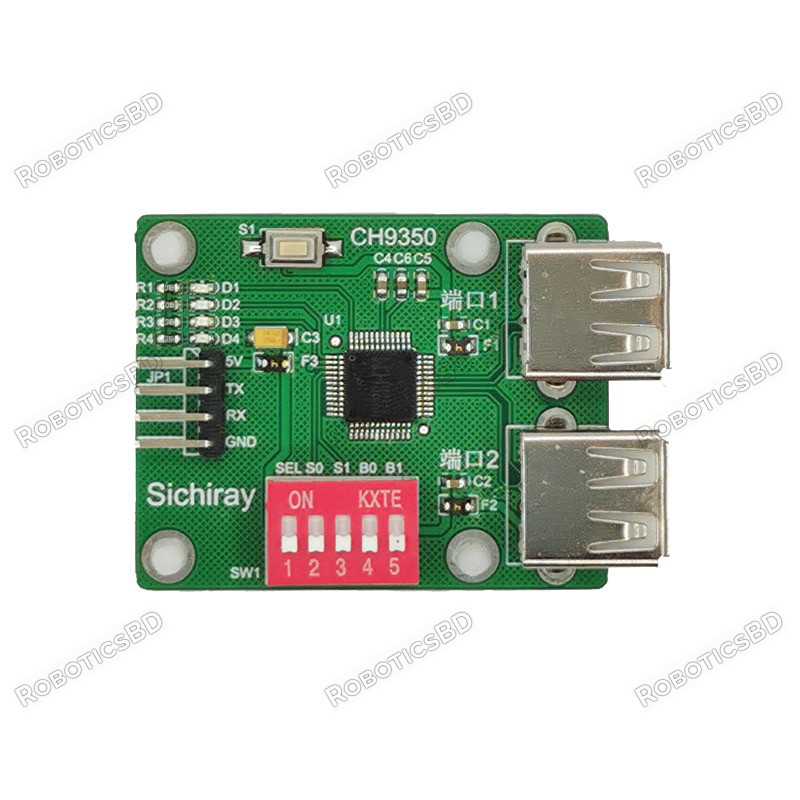 CH9350 USB Serial Module HID Keyboard Mouse Reader For Arduino Robotics Bangladesh