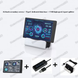 3.5 Inch IPS TYPE-C Secondary Screen CPU GPU RAM HDD Monitoring USB Display Robotics Bangladesh
