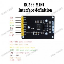 RFID Module RC522 Mini Kits S50 13.56 Mhz With Tags Robotics Bangladesh