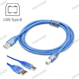 50 cm Cable For Arduino UNO/MEGA (USB A to B) Robotics Bangladesh