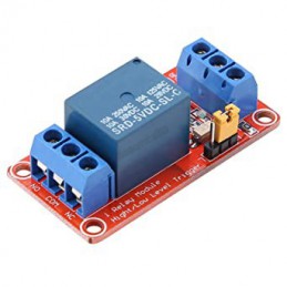 1 Channel 24V Relay Board Module with OPTO Isolation Support High or Low Level Trigger Robotics Bangladesh