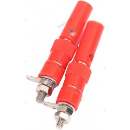 2 Pairs 4mm Insulated Banana Plug Socket Jack Connectors Red Black Robotics Bangladesh