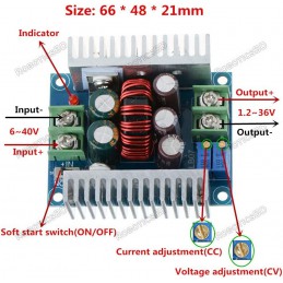 Voltage Regulator 300W 20A Step Down Module Robotics Bangladesh