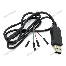 USB To Serial Cable TTL 4 Pin Rs 232 UART Converter Adapter Programming Module Robotics Bangladesh