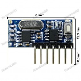 433Mhz Wireless Receiver Learning Code EV1527 Decoding Module 4Ch output With Learning Button Robotics Bangladesh