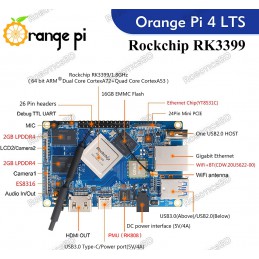 Orange Pi 4 LTS 4GB Complete Set Robotics Bangladesh