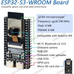 FREENOVE ESP32-S3-WROOM Camera Board Arduino Compatible Robotics Bangladesh