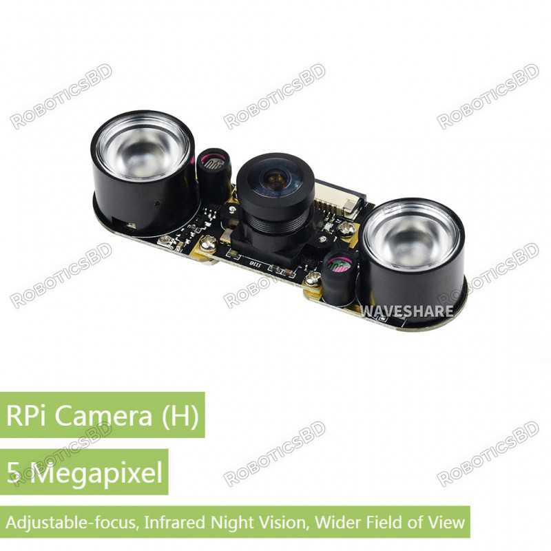 RPi Camera (H) Fisheye Lens Supports Night Vision Robotics Bangladesh