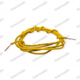 1 Meter Electrical Flexible Cable/ Wire - Yellow Robotics Bangladesh