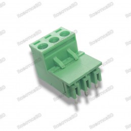 Plug In Type Screw Terminal Connector 3 Pin 5.08mm Pitch Set M+F Right Angle Male Connector Robotics Bangladesh