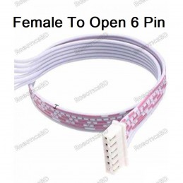 6 Pin JST XH Cable Connector Female to Open - 2.