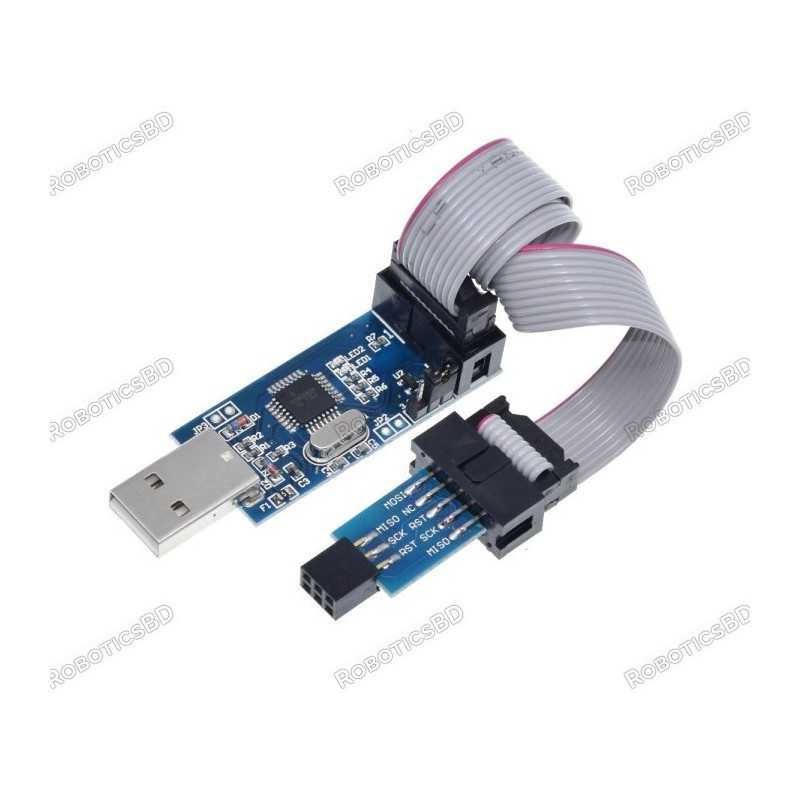 USB ASP AVR Programming Device for ATMEL Processors Arduino Robotics Bangladesh