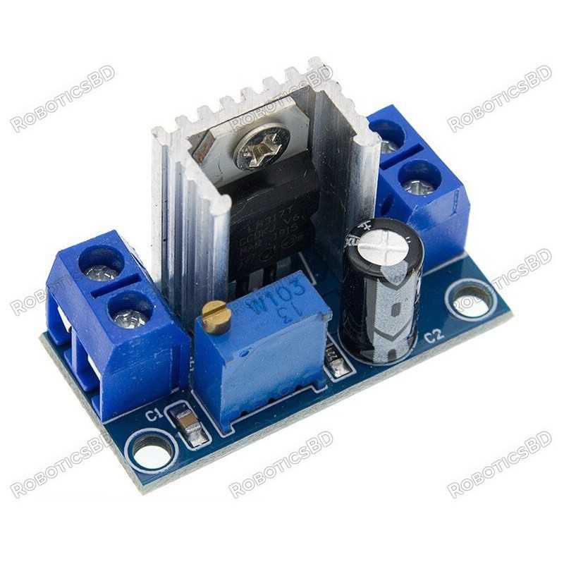 LM317 Adjustable Voltage Regulator Module Robotics Bangladesh