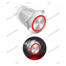 Metal Pushbutton with Red...