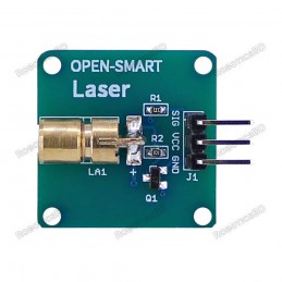 Open Smart 5V 650nm Laser Sensor Module 6mm Red Laser Dot Diode Copper Head with Triode Current Amplifier Robotics Bangladesh