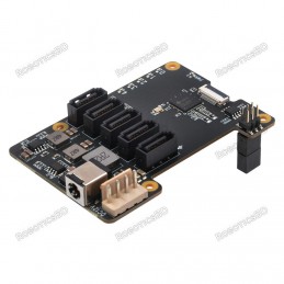 Geekworm X1009 PCIe to 5-Port SATA Shield for Raspberry Pi 5 Robotics Bangladesh