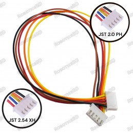 JST PH 2.0 to JST XH 2.54 Cable - 20cm Robotics Bangladesh